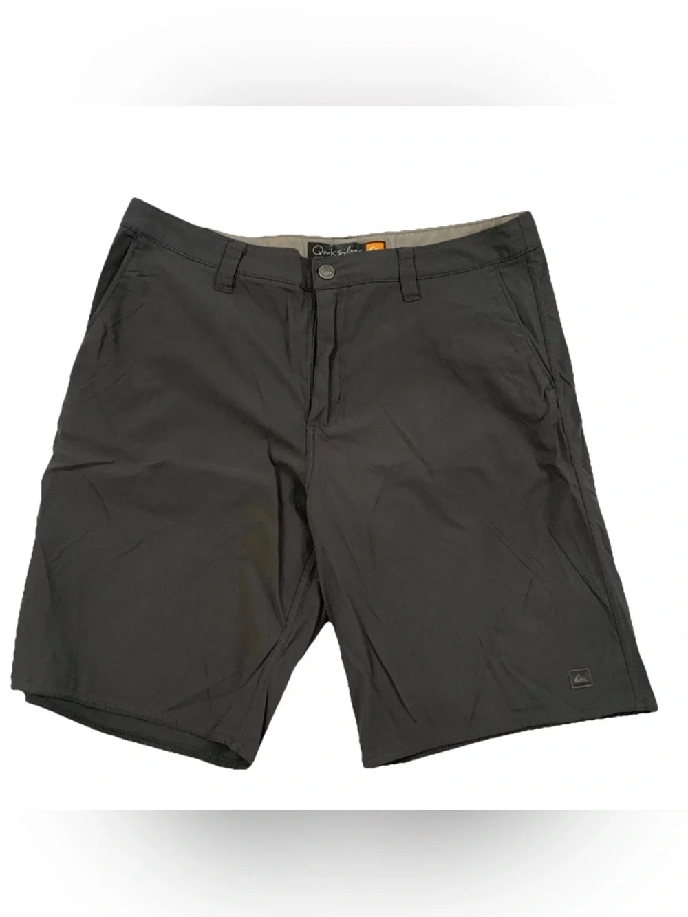 Quiksilver Amphibian Board Shorts Mens Sz 35 Gray Quick Dry Stretch Lightweight
